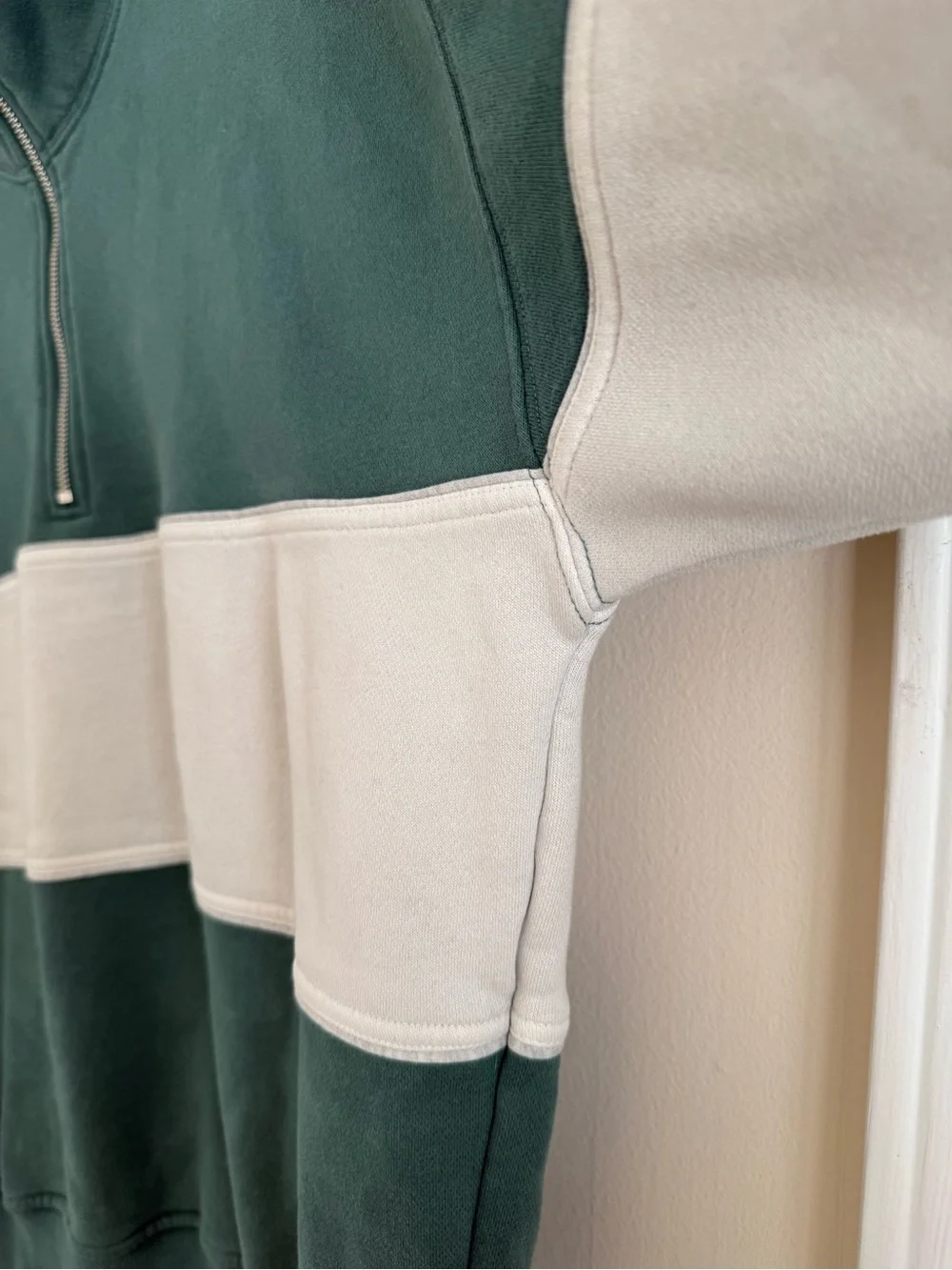 Abercrombie & Fitch Essential Half-Zip Sweatshirt Mallard Green Men’s Medium